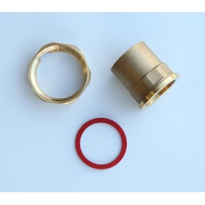 1"Brass pump union extended